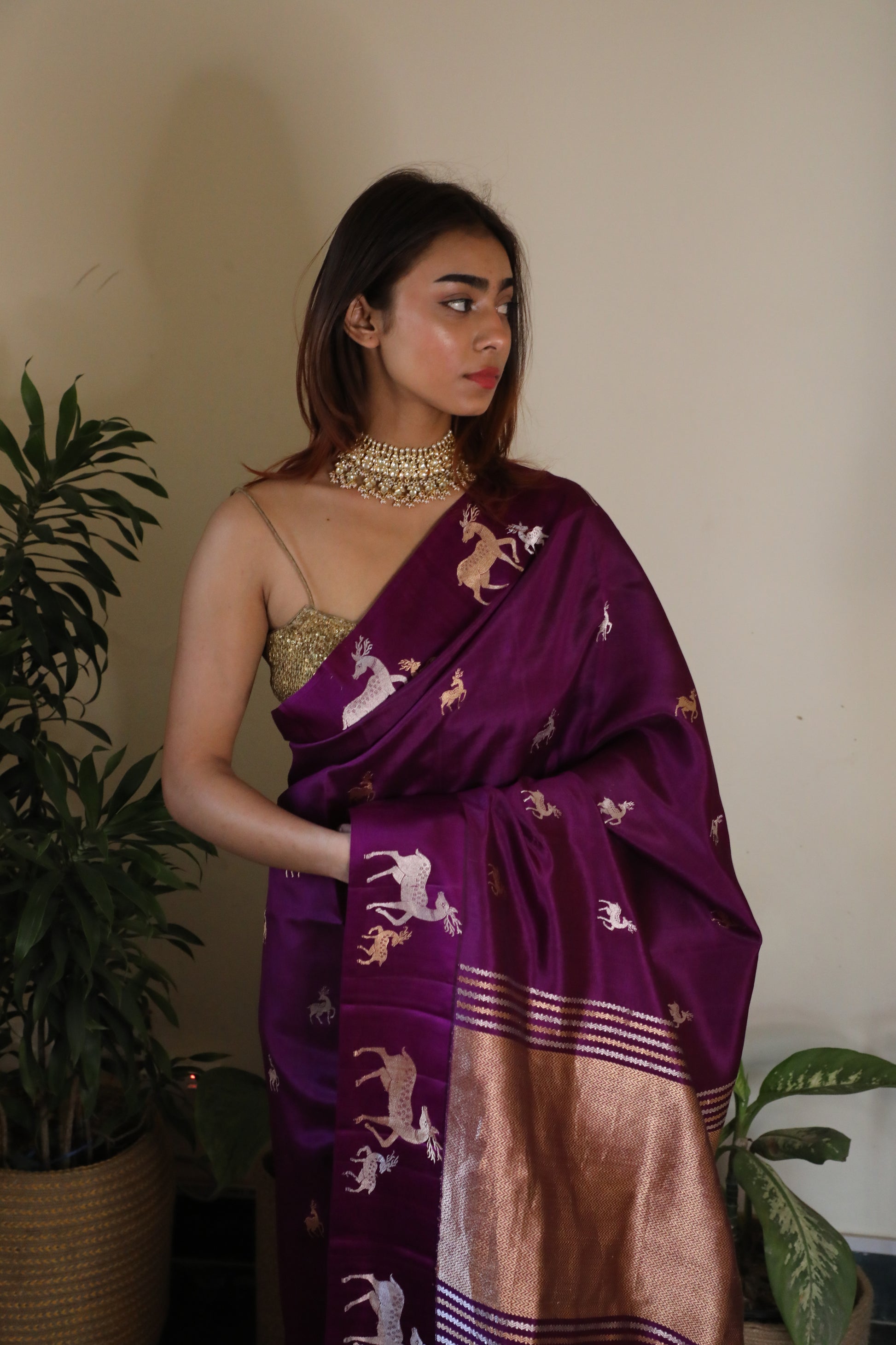 Traditional Banarasi saree crafted with heritage weaving techniques