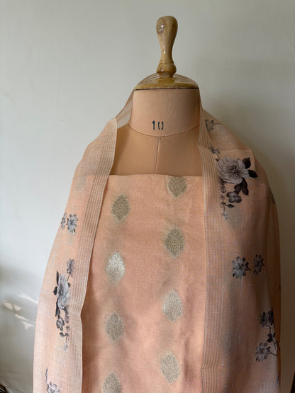  Banarasi suit, purple Banarasi cotton set, Banarasi cotton salwar kameez, Banarasi kurta set, Banarasi suit for summer