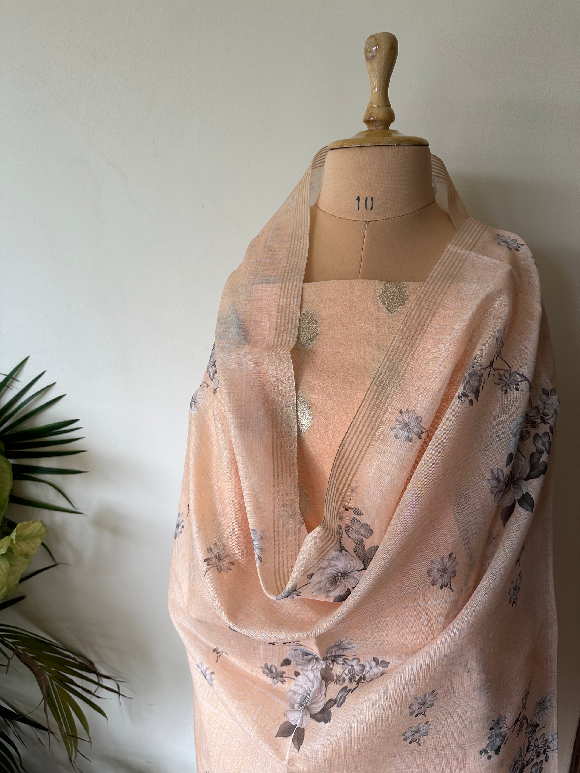 Banarasi cotton suit, Banarasi suit set, Banarasi kurta dupatta, Banarasi cutwork kurta