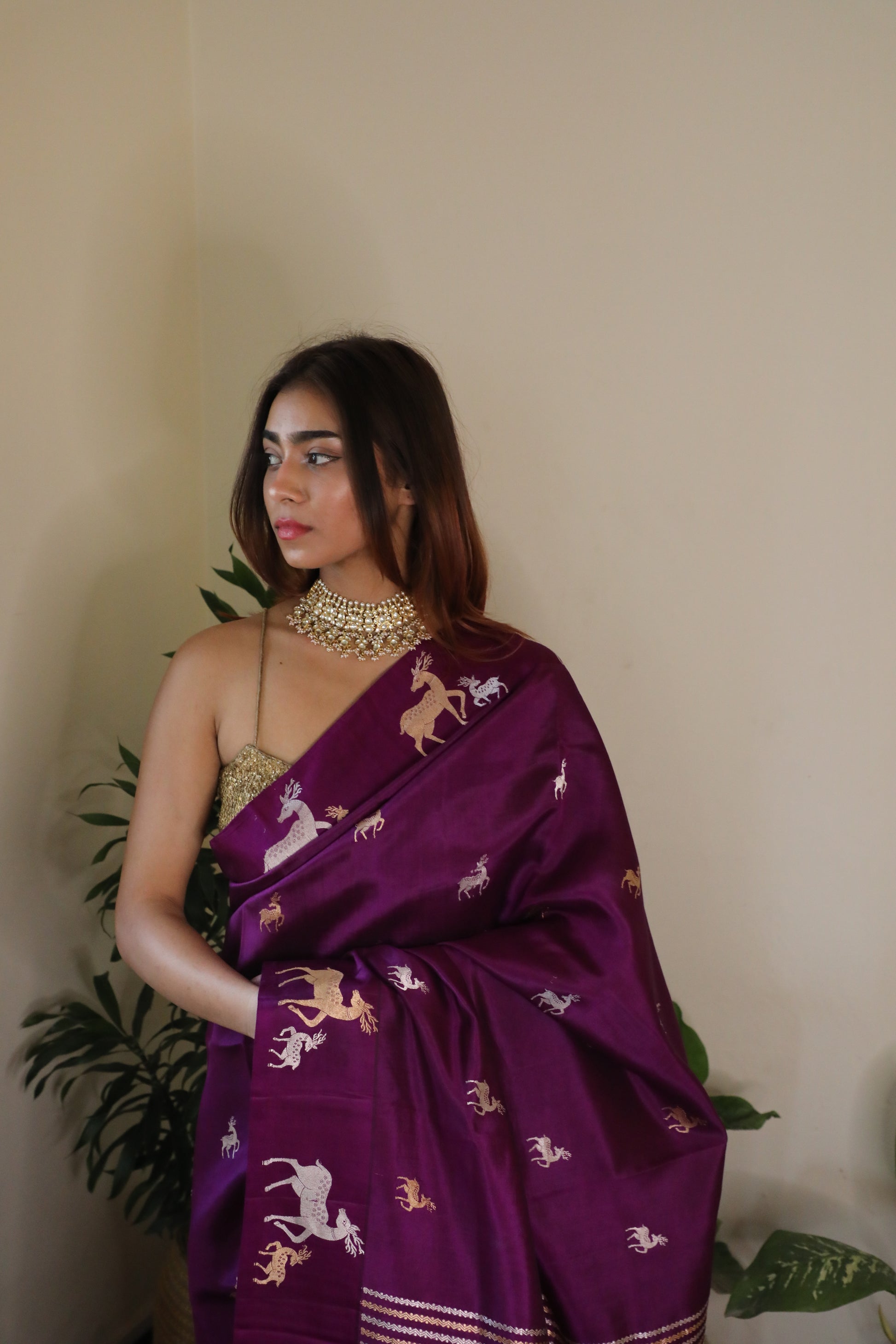 Luxurious pure silk saree with rich texture and timeless design