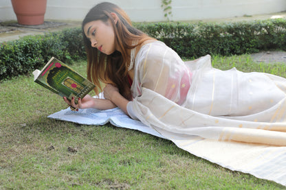 Banarasi Saree Festive Collection, Silver Saree, Ivory Saree, Banarasi Saree, Tissue Silk, Pure Silk, 
